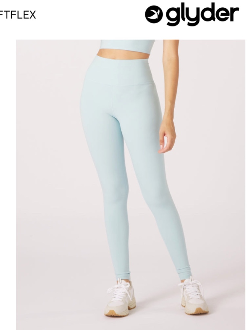 Glyder Pure High Rise Leggings Blue Gray Size M